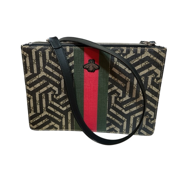 GUCCI BEE SHERRYLINE TWO WAY CROSSBODY BAG - Picture 1 of 1